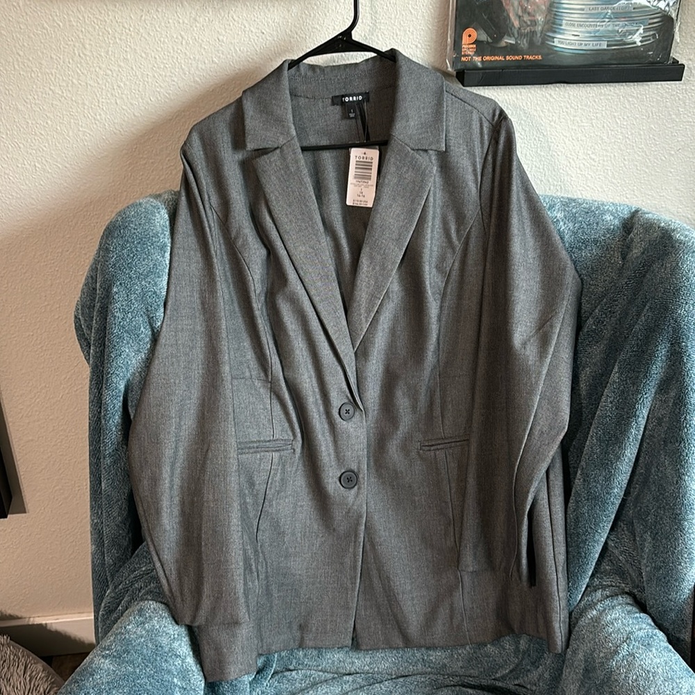 Gray Torrid Ling Line Blazer